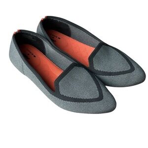 Judy + Birdies The Blackbird Heather Gray Knit Fabric Loafer Womens Size 6